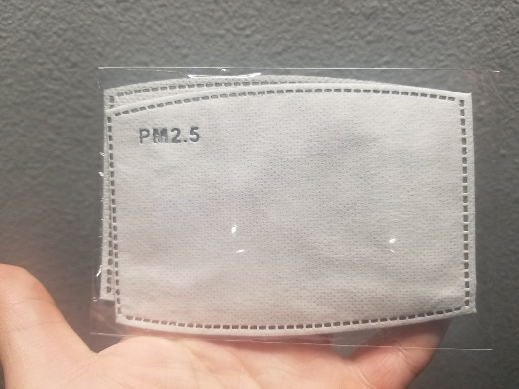 2 Pack PM2.5 Filter for Face Masks