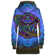 Load image into Gallery viewer, PERSPECTIVE HOODIE DRESS