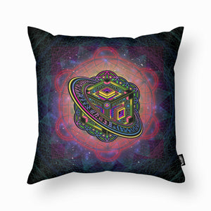 ALTERED PERSPECTIVE THROW PILLOW 14"x14"
