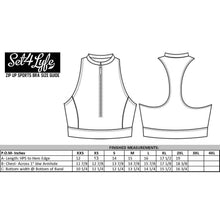 Load image into Gallery viewer, PERSPECTIVE ZIP UP SPORTS BRA